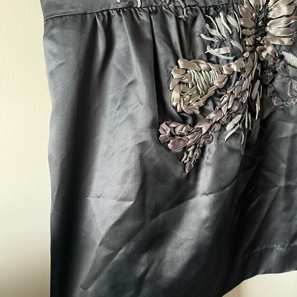 Anthropologie Mint’ Jodi Arnold 100% Silk Black Embellished Blouse - Size 4 - Picture 4 of 12